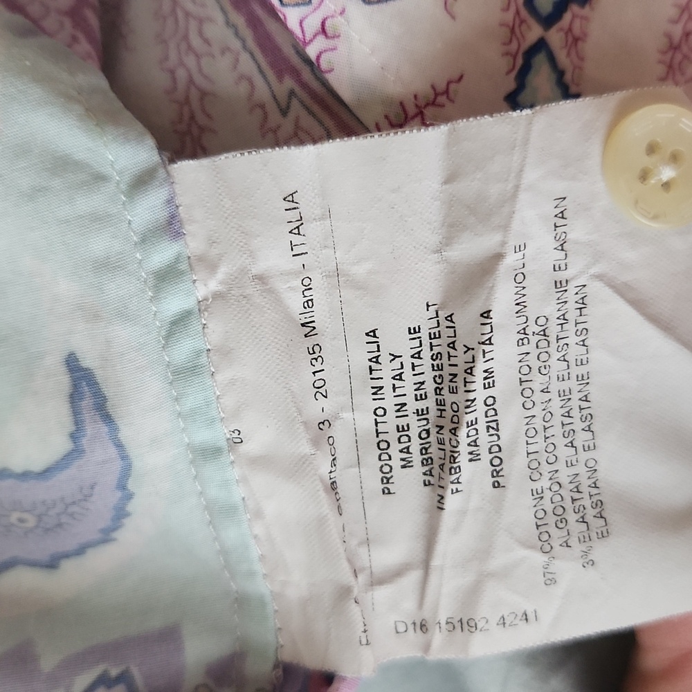 Etro Paisley Collared Button Down Long Sleeve - image 9